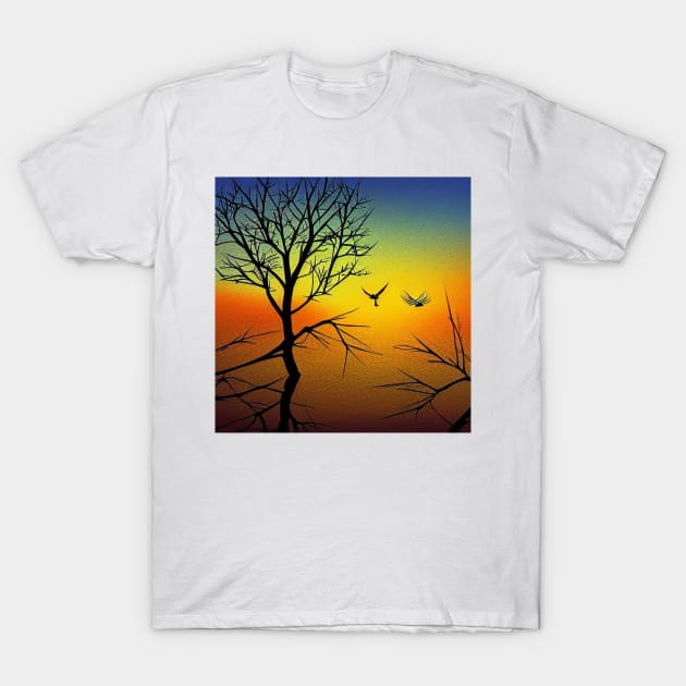 Bewitching Sunset T-Shirt by ErikBowmanDesigns